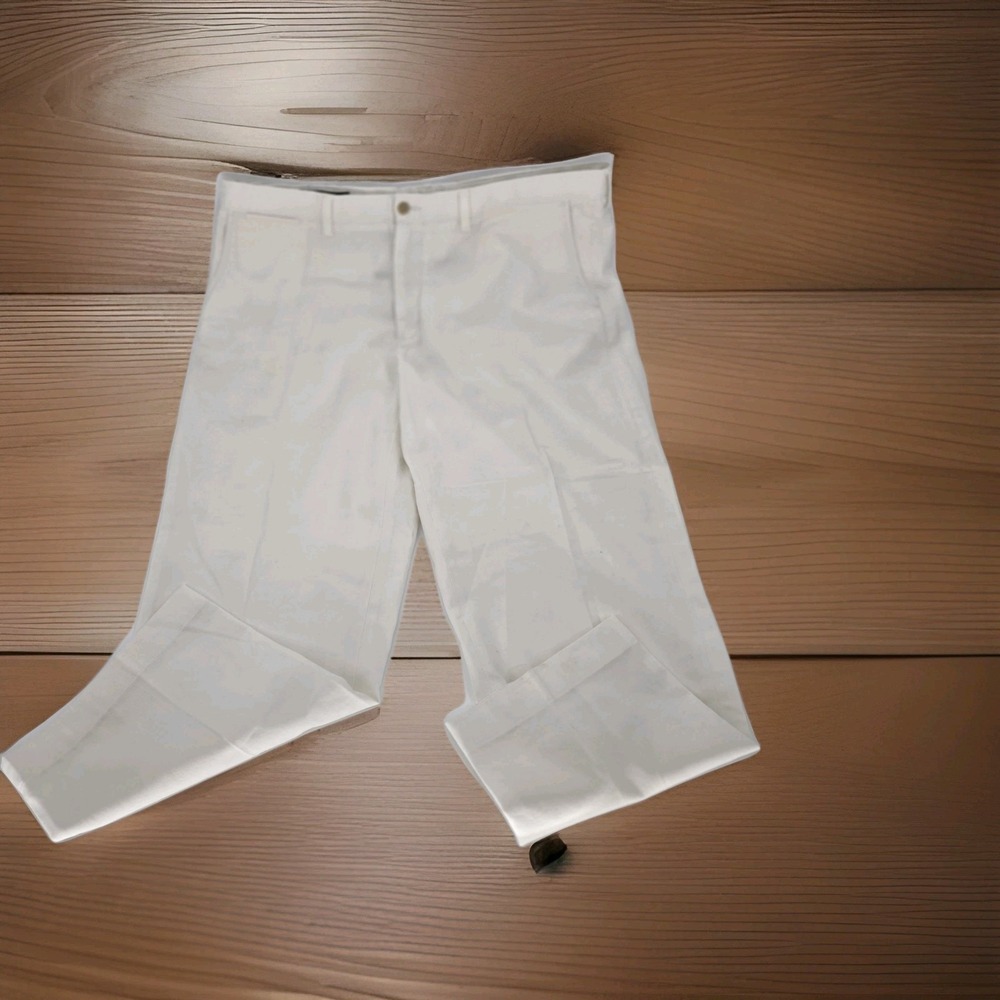 Polo Ralph Lauren Preston Pants Mens 40x32 White 40x28 Cotton Classic Fit Chino - Picture 3 of 10